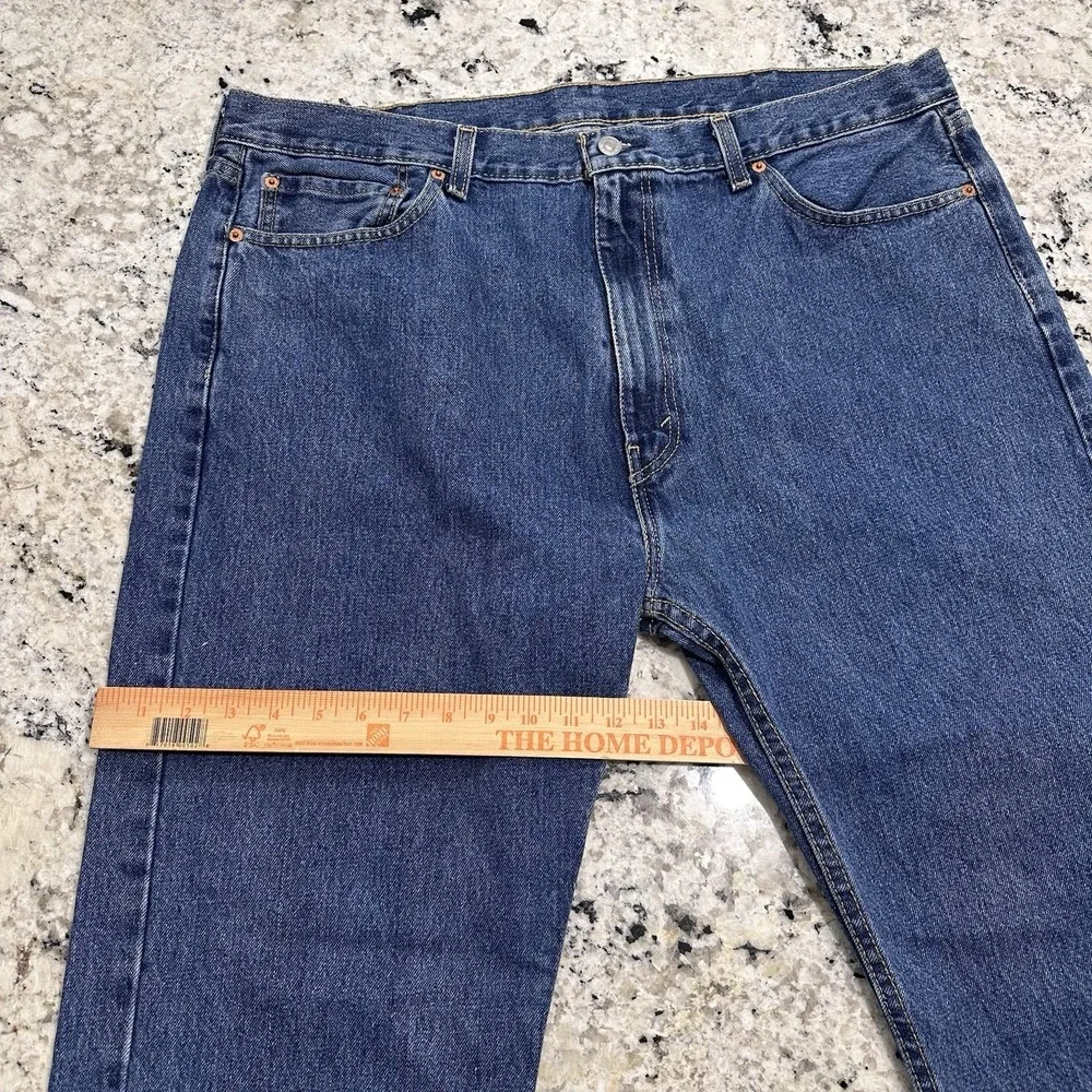 Levi's 505 Jeans Men 42x30 (Fits 40x30) Blue Denim Straight Leg Classic Fit